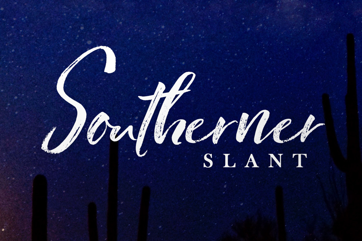 Southerner Brush Script Typeface preview 3