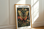 William Morris Butterfly Floral Art, a Decorative Illustration by elfy creative (Thumbnail 6 of 6)