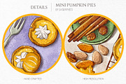Mini Pumpkin Pies Illustration, a Graphic by GVGraphics (Thumbnail 8 of 9)