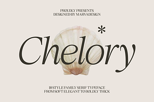 Chelory - Family Serif, a Serif Font by Marvadesign