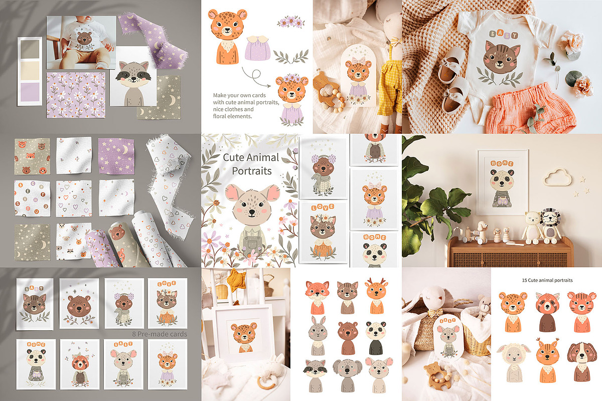 Whale shop bundle Baby animals, an Animal Illustration by OxanaTally (Photo 13 of 24)