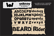 beard rider font, a Font by weknow (Thumbnail 1 of 6)