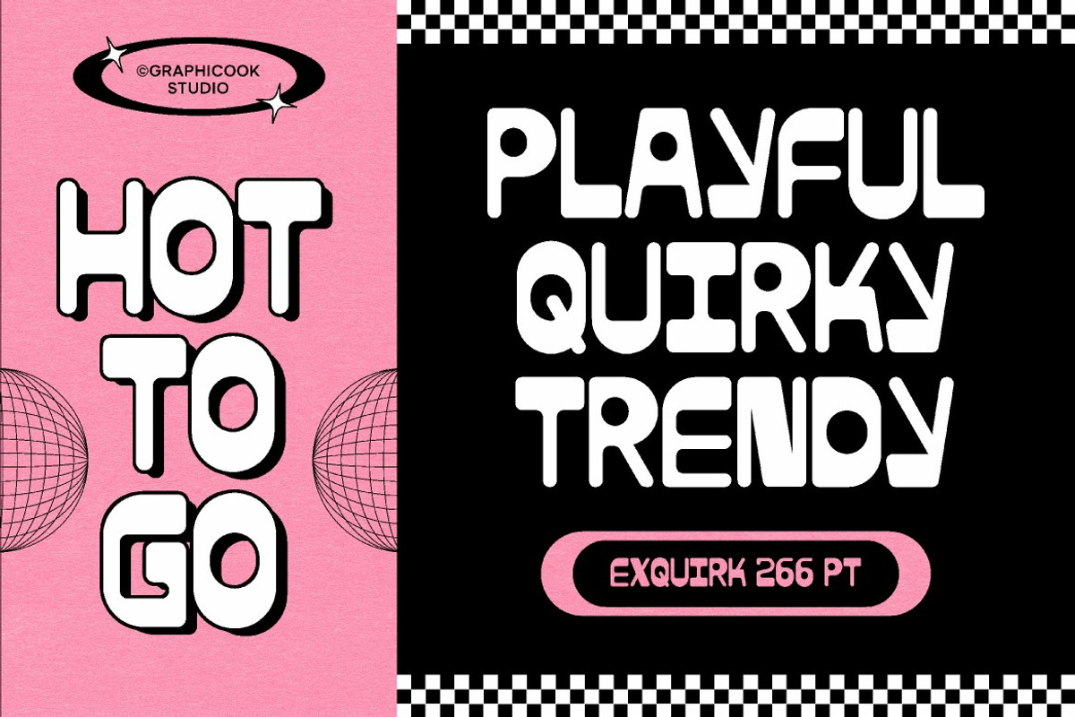 Exquirk, a Sans Serif Font by graphicook (Photo 2 of 10)