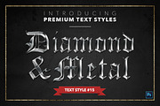 Diamond & Metal #1 - 15 Text Styles, a Layer Style Add-On by Jonas Stensgaard (Thumbnail 16 of 18)