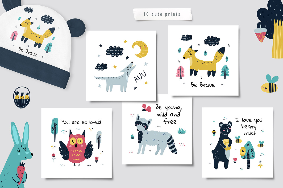 Forest Animals Collection, an Animal Illustration by Gulnara Sabirova (Photo 7 of 12)