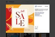 Autumn / Fall Social Media Templates, a Social Media Template by Esui Studio (Thumbnail 9 of 10)