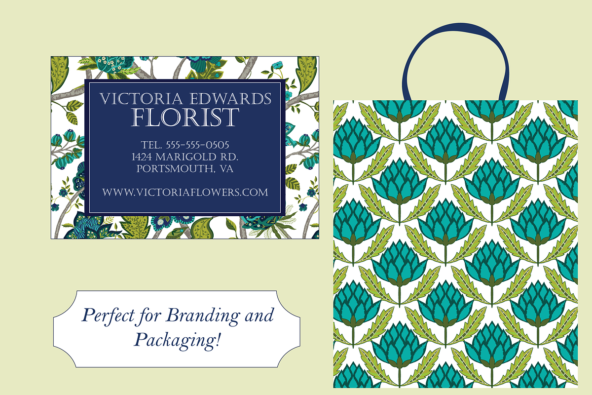 Boho Patterns Olive and Teal, a Pattern Graphic by RachelStudio (Photo 9 of 10)