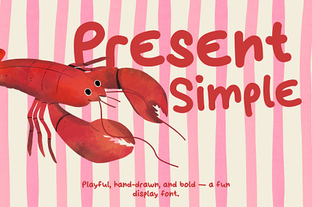 Present Simple Playful Font, a Handwritten Font by Feelsoul