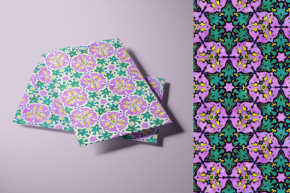 Neo Arabesque: patterns & borders, a Pattern Graphic by Mona Ahmed (Photo 7 of 15)