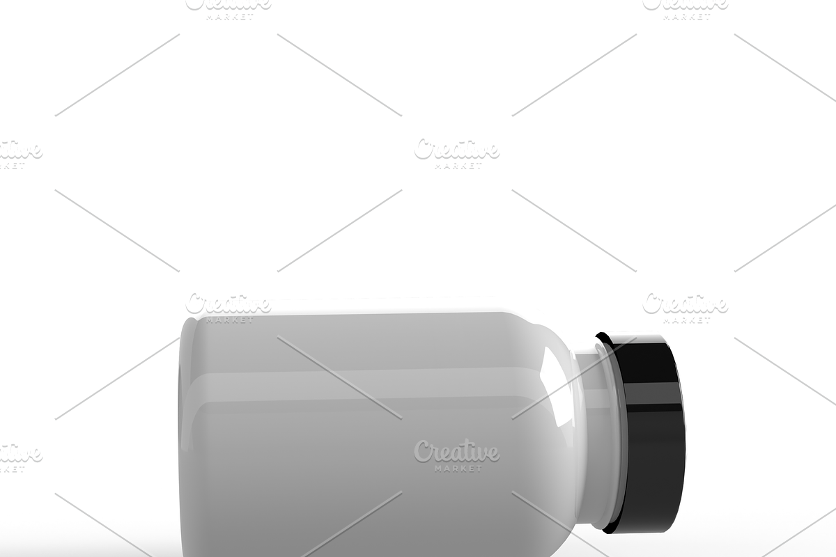 White Pills Bottle Mockup Set, a Cups & Container Mockup by DigiArt (Photo 4 of 10)