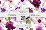 Watercolor Floral Pattern, a Pattern Graphic by PROTEA Watercolor Studio (Thumbnail 1 of 8)