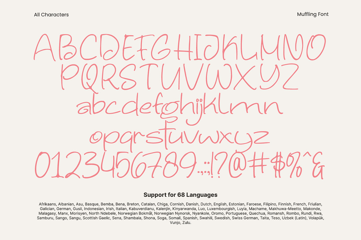 Muffling, a Handwritten Font by yumnatype (Photo 10 of 10)