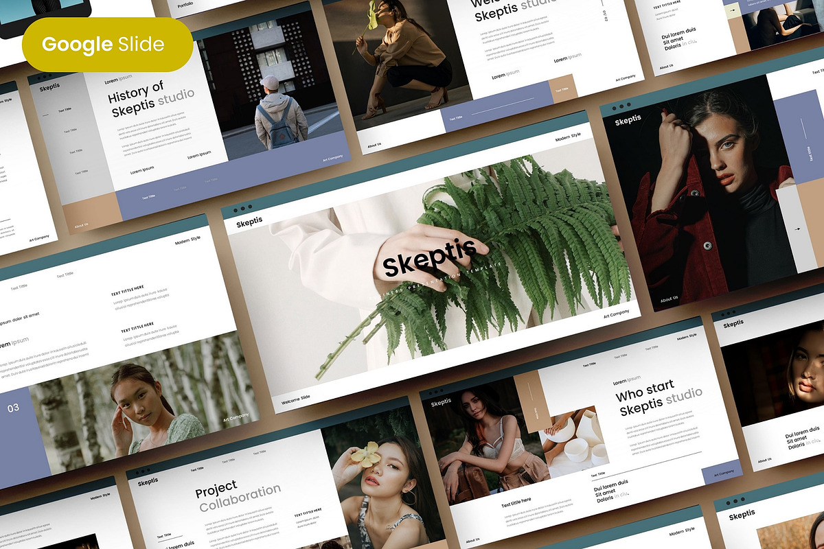 Skeptis - Business Google Slide Temp, a Presentation Template by Dens Creative Studio (Photo 1 of 6)