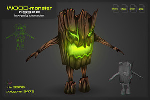 Wood Monster [rigged]