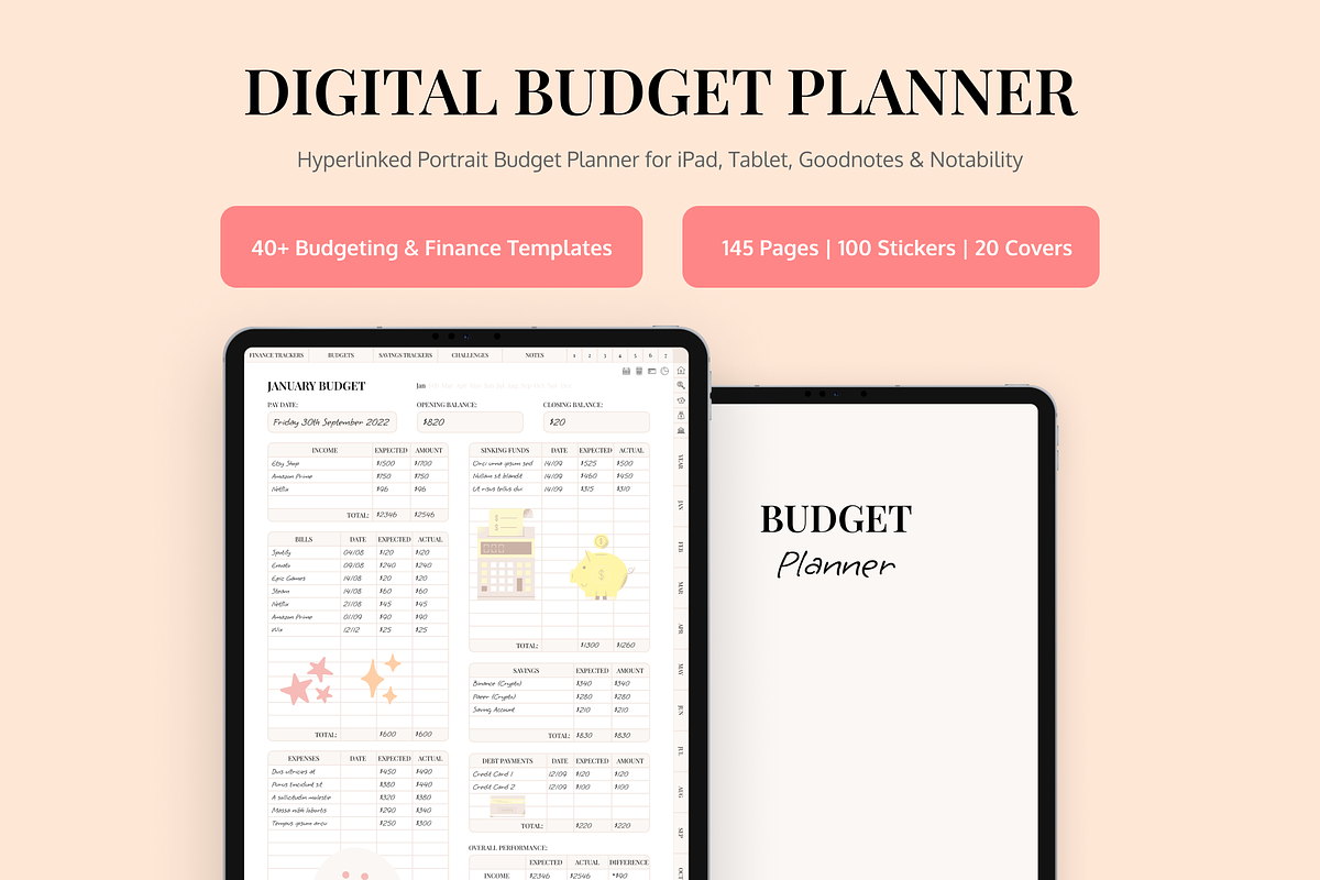 Ultimate Digital Budget Planner, a Presentation Template by Digital_Mind (Photo 1 of 10)