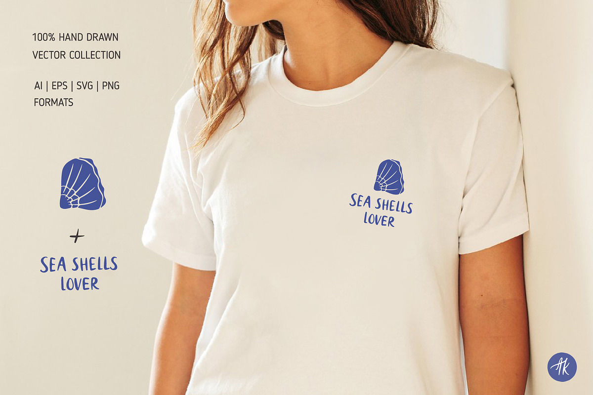 Sea Shells Whimsical Collection, an Object Graphic by Alena Koval (Photo 9 of 19)