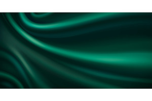 Luxury emerald green silk velvet, an Illustration by art PVP - market