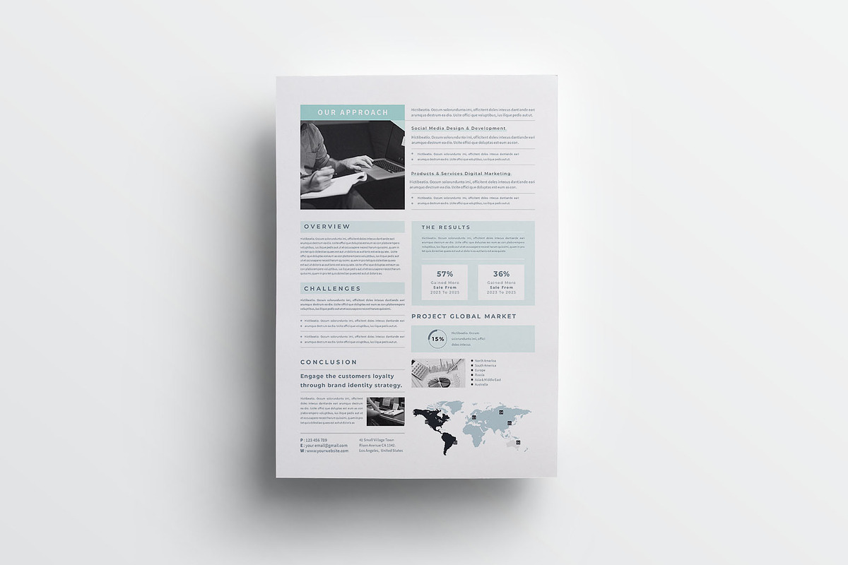 Business Case Study | Word & INDD, a Stationery Template by obayes (Photo 4 of 4)