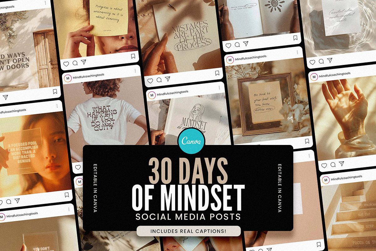 30 Days of Mindset Social Media, a Social Media Template by AndrewPixel (Photo 1 of 10)