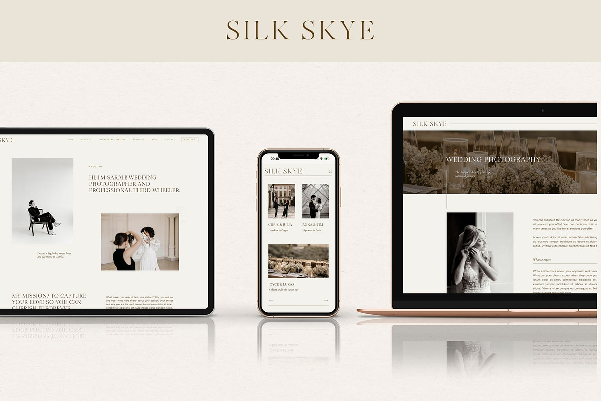 Aesthetic Showit Website Template, a Websites & App Template by Wonderlik Webdesign (Photo 2 of 8)