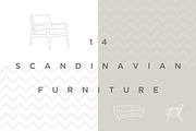 Scandinavian Furniture, an Illustration by AnimusStudio (Thumbnail 1 of 3)