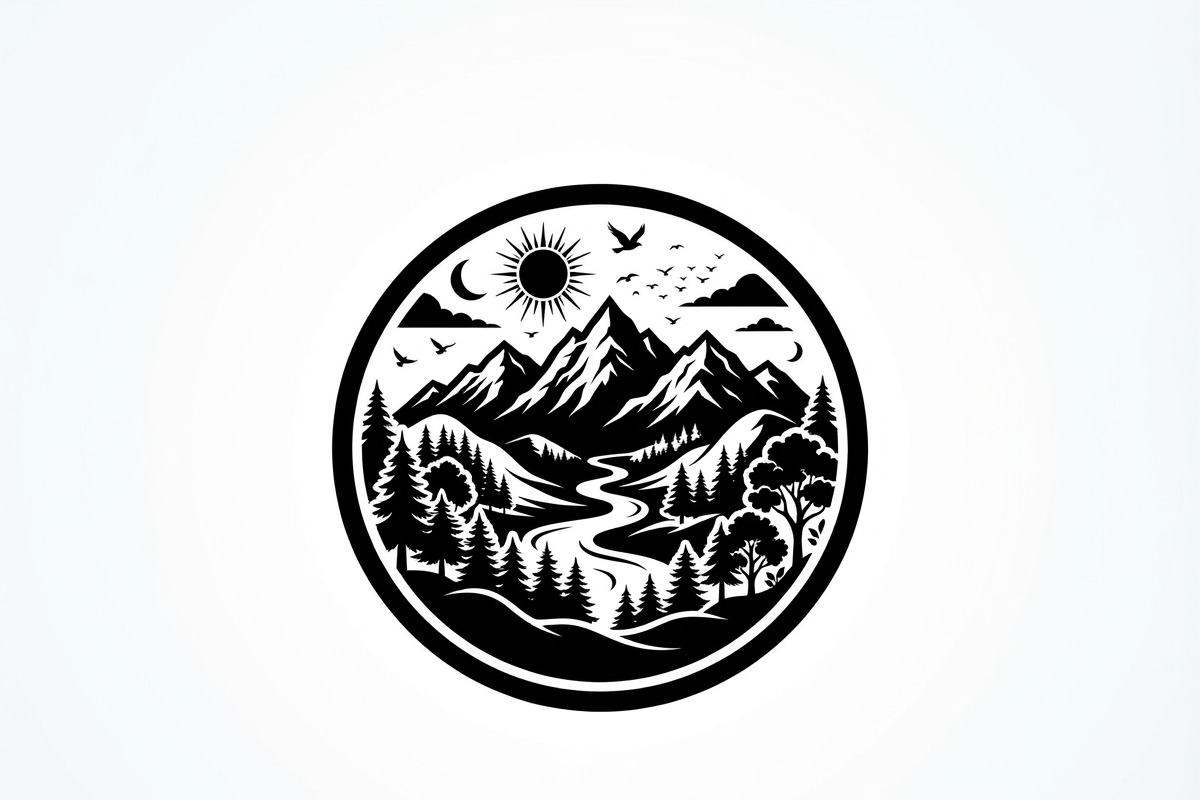 60 Eco Globe Landscape Silhouette, a Technology Illustration by Amazin_art (Photo 15 of 49)
