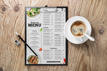Food Menu design, a Flyer Template by Stock_Design