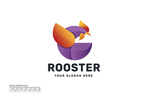 Rooster Logo Icon Design Vector, a Branding & Logo Template by yuanesei