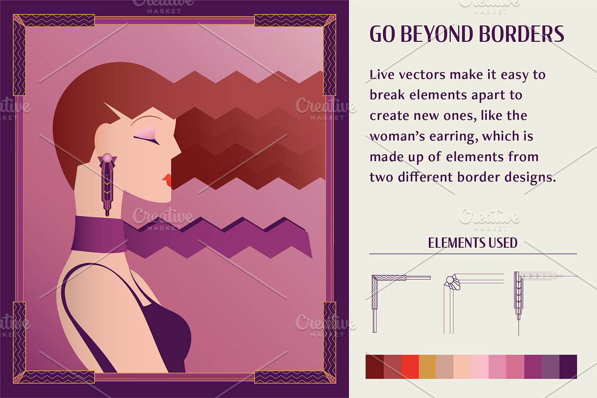 Art Deco Design Tool Kit, a Pattern Graphic by Dandylyon Designs (Photo 4 of 7)