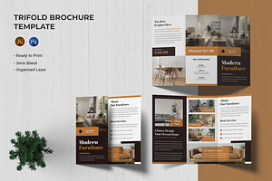 Modern Furniture - Trifold Brochure