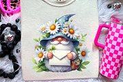 White Gnome Daisy watercolor Clipart, an Illustration by CreationArt (Thumbnail 9 of 9)