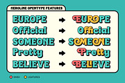 Heroline - Retro Font, a Sans Serif Font by Graptail (Thumbnail 7 of 8)