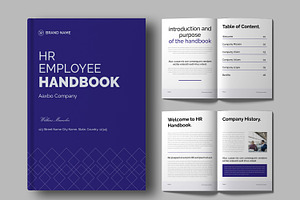 HR Employee Handbook Brochure Design