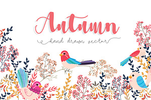 Fall / Autumn Flower ELEMENTS SET