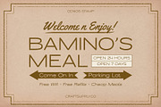 Cenios Stamp, a Sans Serif Font by Craft Supply Co. (Thumbnail 2 of 8)