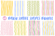 Brush Stroke Stripes PNG Bundle, a Background Graphic by LemonDesign (Thumbnail 1 of 3)