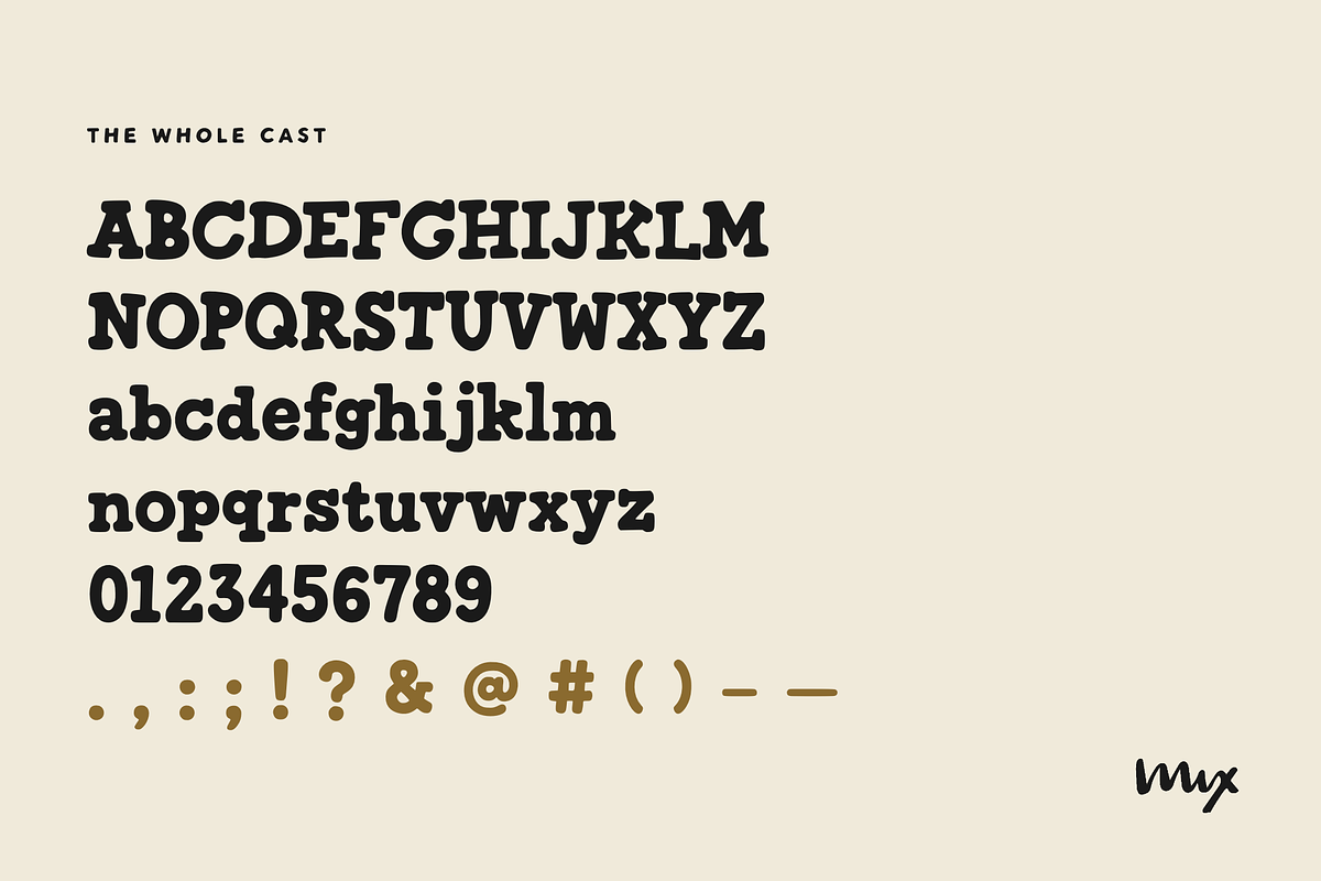 Mix Portly Pug — Bold Slab Serif, a Slab Serif Font by Mix Fonts (Photo 4 of 12)