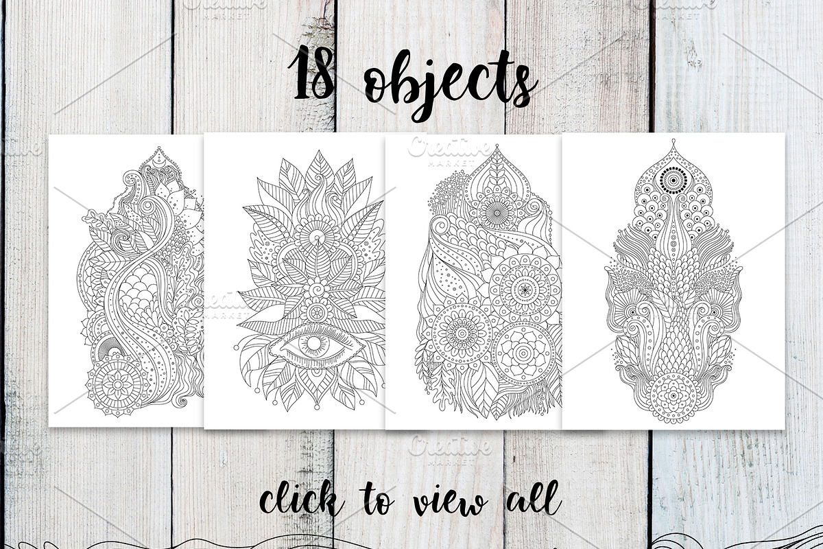 Boho Black&white Set, a Pattern Graphic by Marina Demidova (Photo 4 of 7)