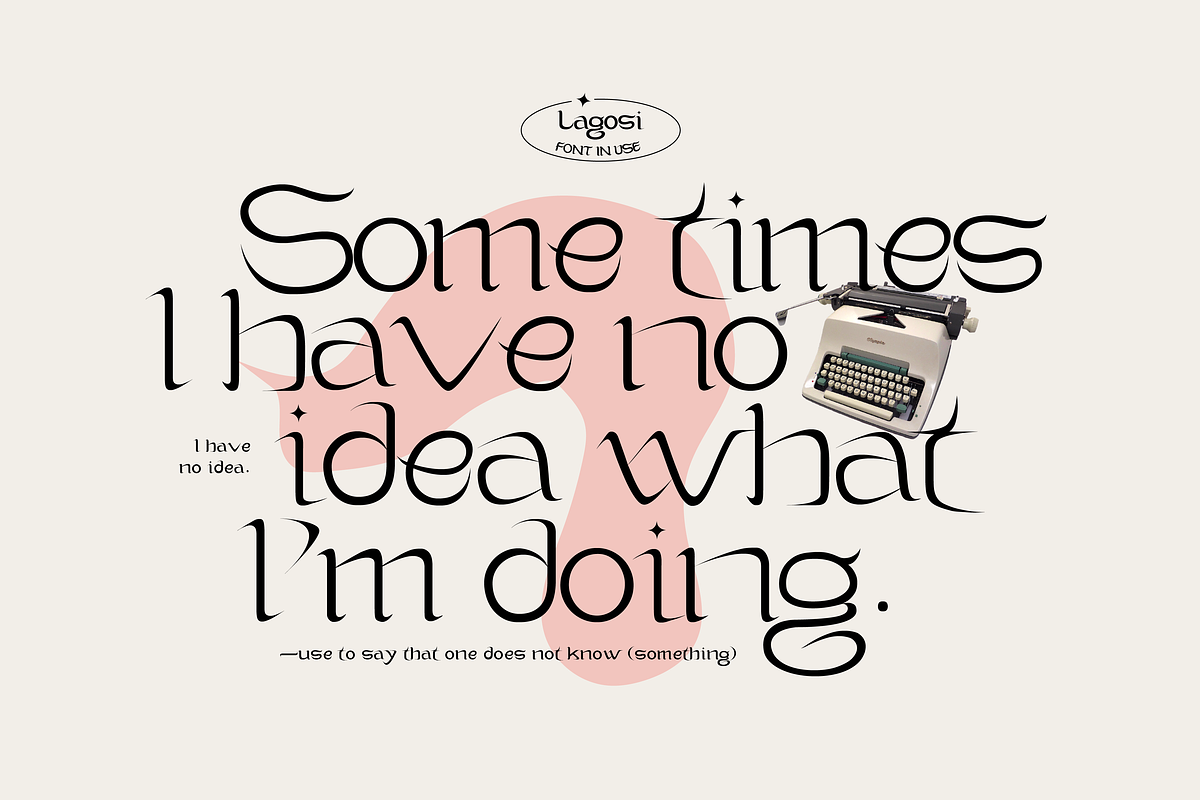 Lagosi Typeface, a Serif Font by Jetsmax® Studio (Photo 3 of 10)