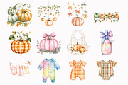 Little Pumpkin Clipart, an Illustration by Design Market (Thumbnail 3 of 5)