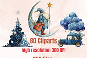Celestial Christmas Collage Bundle, an Object Graphic by GiraffeCreative (Thumbnail 8 of 9)