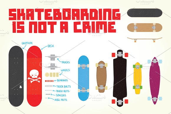 Big Skateboarding Set