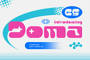 CS Doma – Y2K Font, a Sans Serif Font by Craft Supply Co. (Thumbnail 1 of 8)