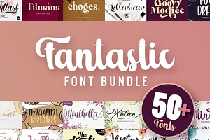 50 Fantastic Fonts Bundle