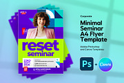 Modern Seminar Flyer | Canva & PSD, a Flyer Template by Vintage Impressions (Thumbnail 1 of 6)