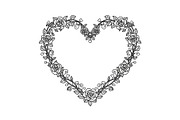 Floral Heart Frame SVG Bundle, an Illustration by Designs_River (Thumbnail 21 of 31)