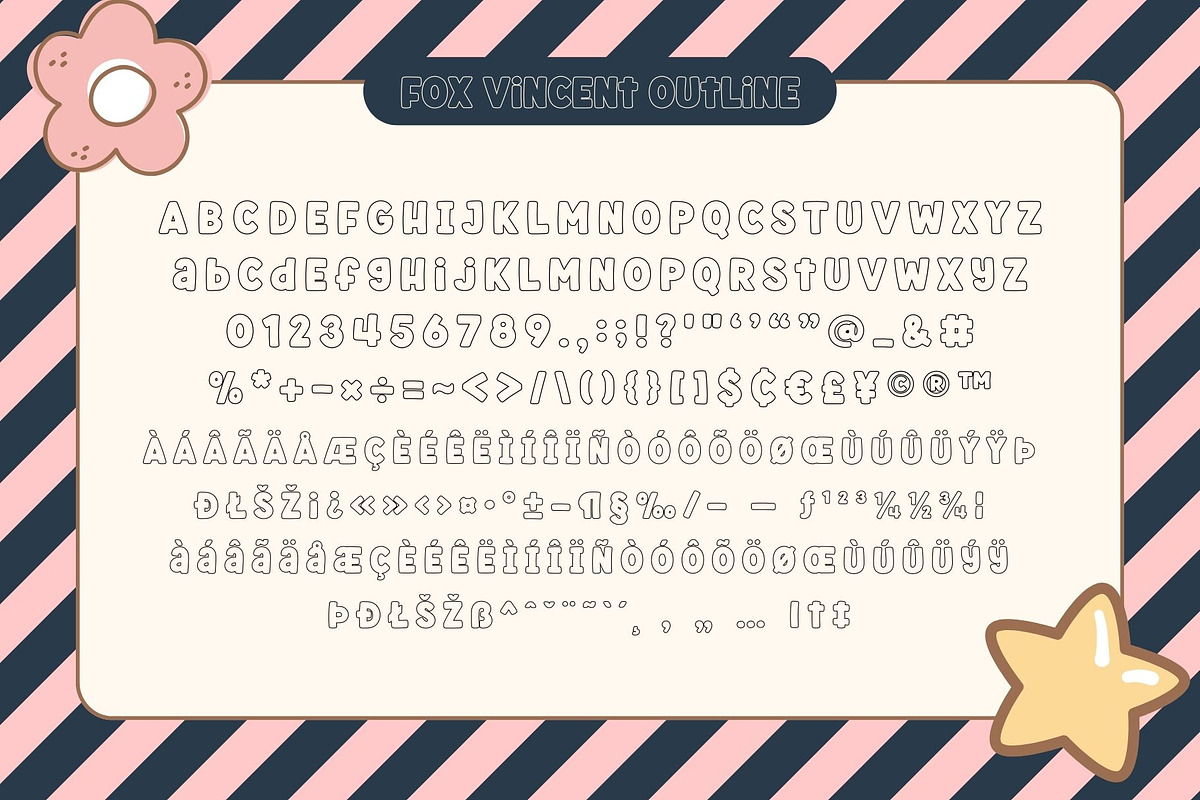 Fox Vincent: 4 Font Styles, a Symbol Font by Fox7 By Rattana (Photo 11 of 12)