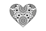 Ornamental Heart Silhouette Bundle, an Illustration by jahid234 (Thumbnail 9 of 31)