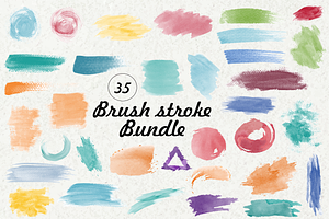 Paint Brush Stroke SVG Bundle