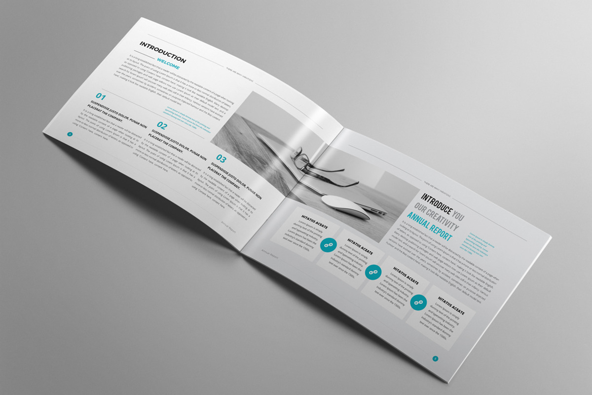 Annual Report Landscape A4 & A5, a Brochure Template by Pro-Gh (Photo 3 of 13)